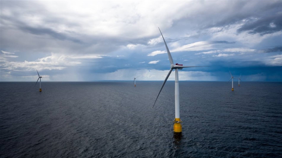 Photo of the Hywind Scotland floating wind farm